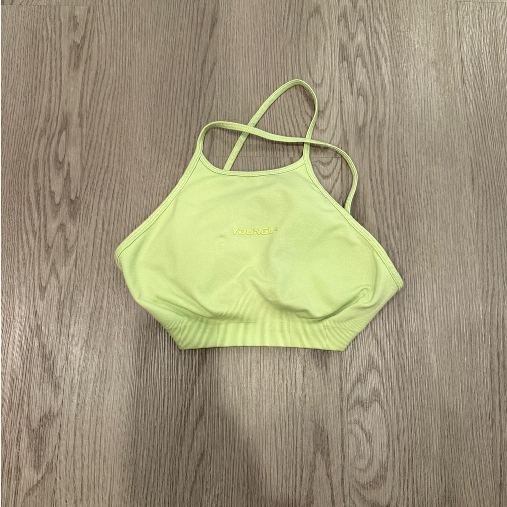 Youngla curve high neck halter bra